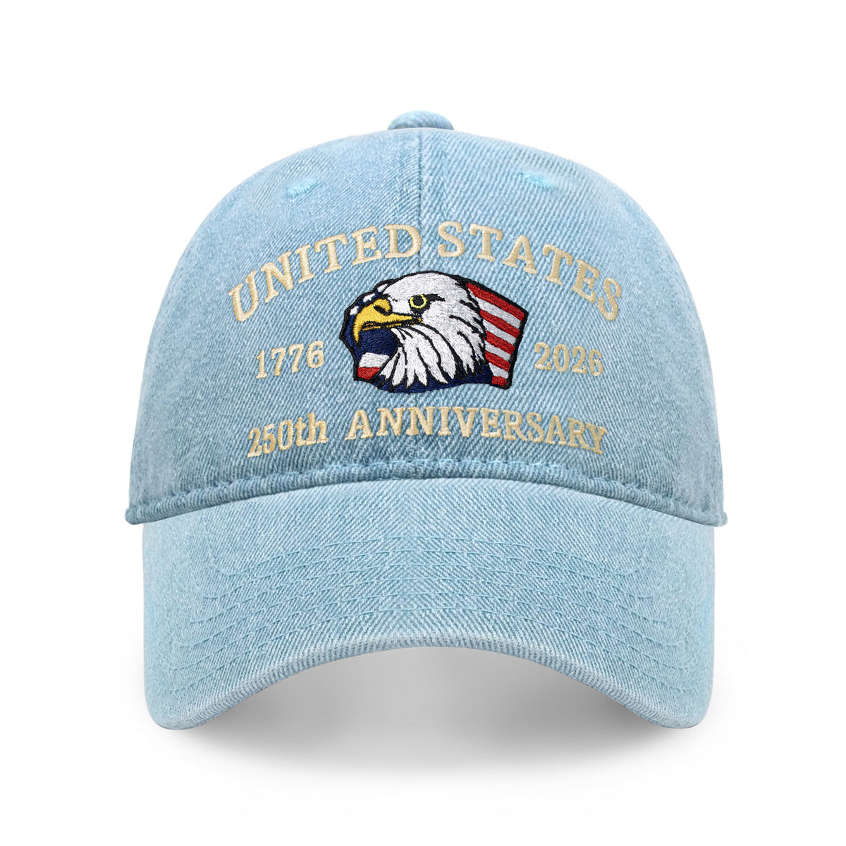 250th Anniversary USA Embroidered Dad Hat – Adjustable Cotton Baseball Cap
