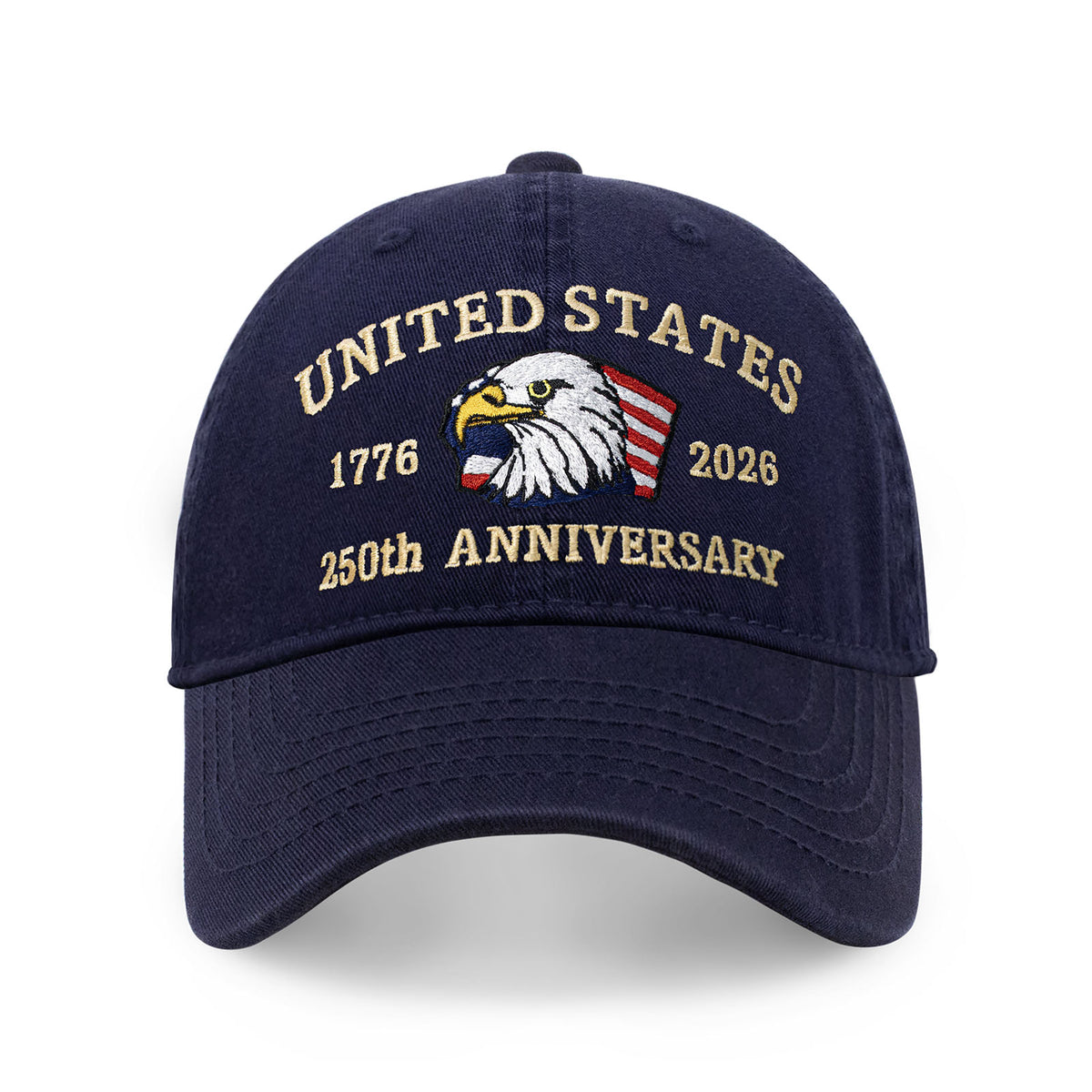 250th Anniversary USA Embroidered Dad Hat – Adjustable Cotton Baseball Cap