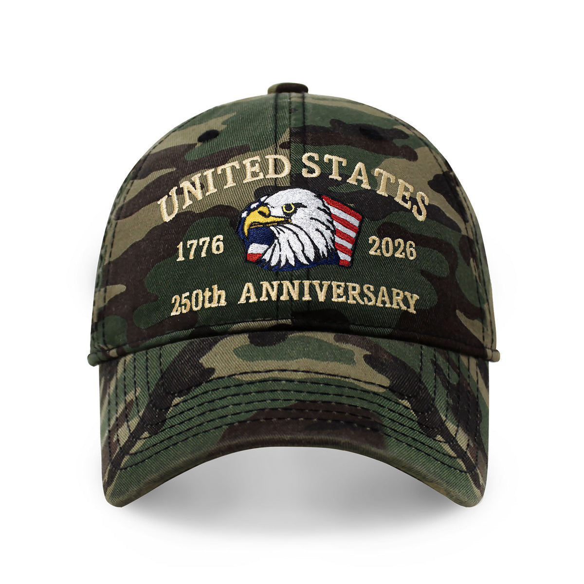 250th Anniversary USA Embroidered Dad Hat – Adjustable Cotton Baseball Cap