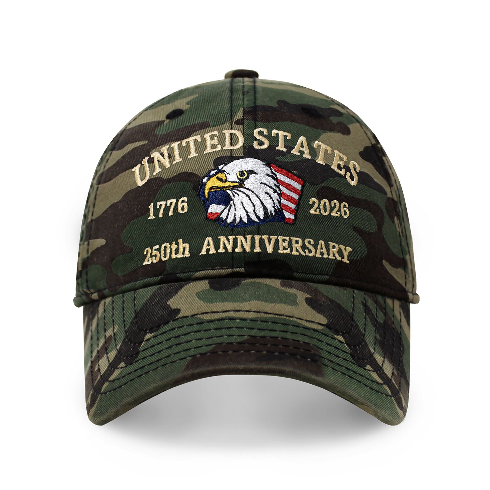 250th Anniversary USA Embroidered Dad Hat – Adjustable Cotton Baseball Cap