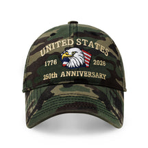 250th Anniversary USA Embroidered Dad Hat – Adjustable Cotton Baseball Cap