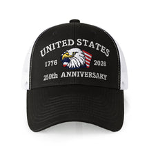 250th Anniversary USA Embroidered Mesh Trucker Cap – Adjustable Snapback Hat