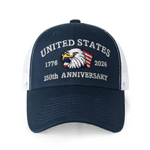 250th Anniversary USA Embroidered Mesh Trucker Cap – Adjustable Snapback Hat