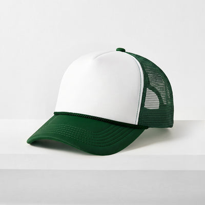 Two-Tone Foam Trucker Cap with Rope – Adjustable Mesh Trucker Hat