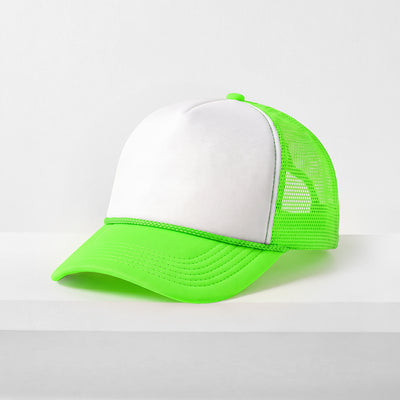 Two-Tone Foam Trucker Cap with Rope – Adjustable Mesh Trucker Hat
