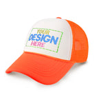 Custom Two-Tone Foam Cap with Rope