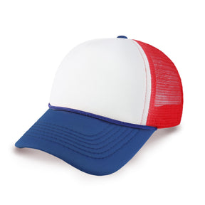 Two-Tone Foam Trucker Cap with Rope – Adjustable Mesh Trucker Hat