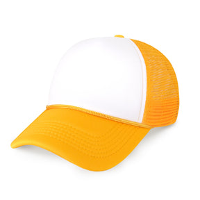 Two-Tone Foam Trucker Cap with Rope – Adjustable Mesh Trucker Hat