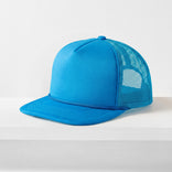 Classic Foam Trucker Hat with Rope – Flat Bill Mesh Snapback