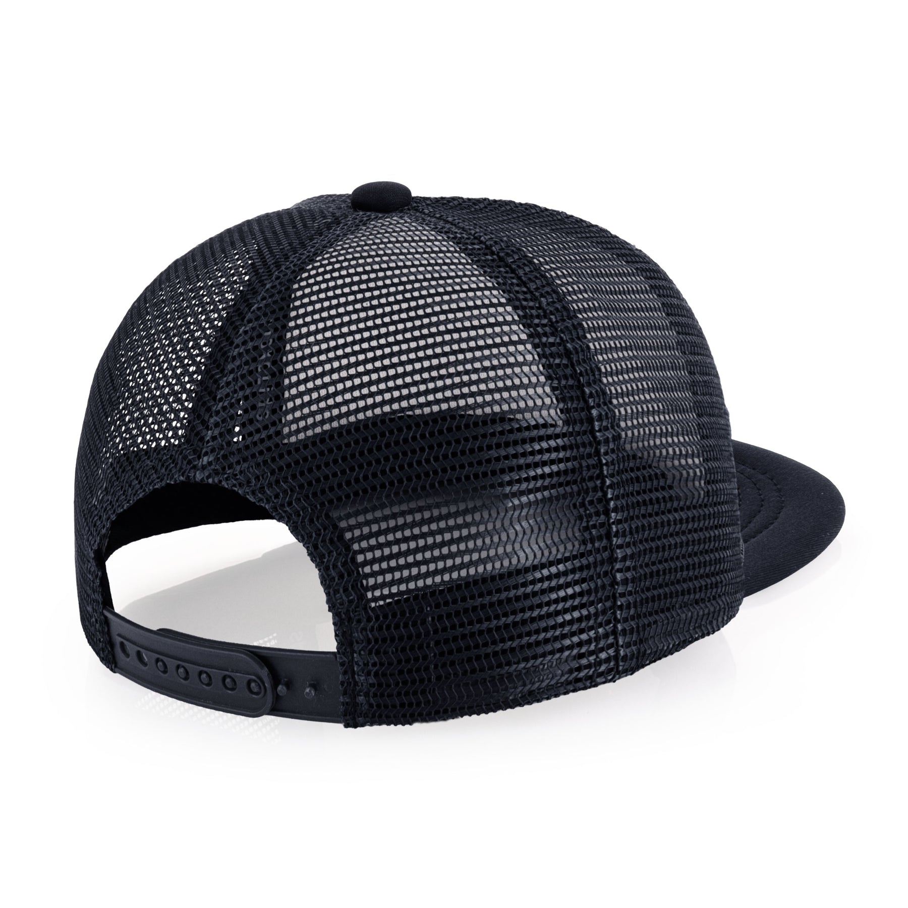 Two-Tone Foam Trucker Hat with Rope – Flat Bill Mesh Snapback