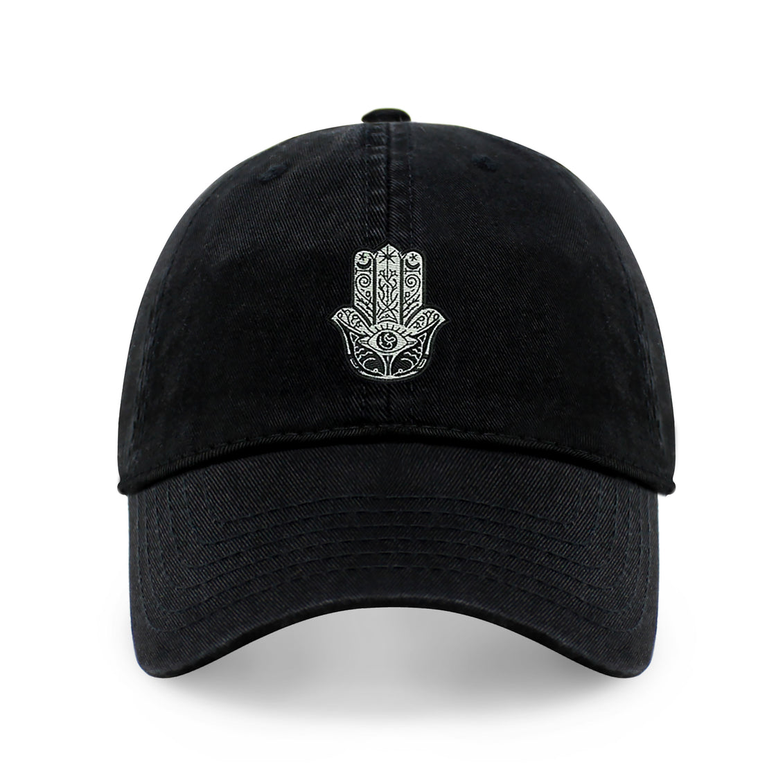 Hamsa Embroidered Dad Hat – Adjustable Cotton Baseball Cap