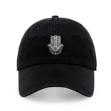 Hamsa Embroidered Dad Hat – Adjustable Cotton Baseball Cap