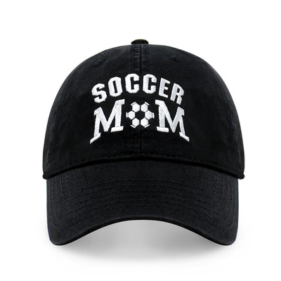 Soccer Mom Embroidered Dad Hat – Adjustable Cotton Baseball Cap