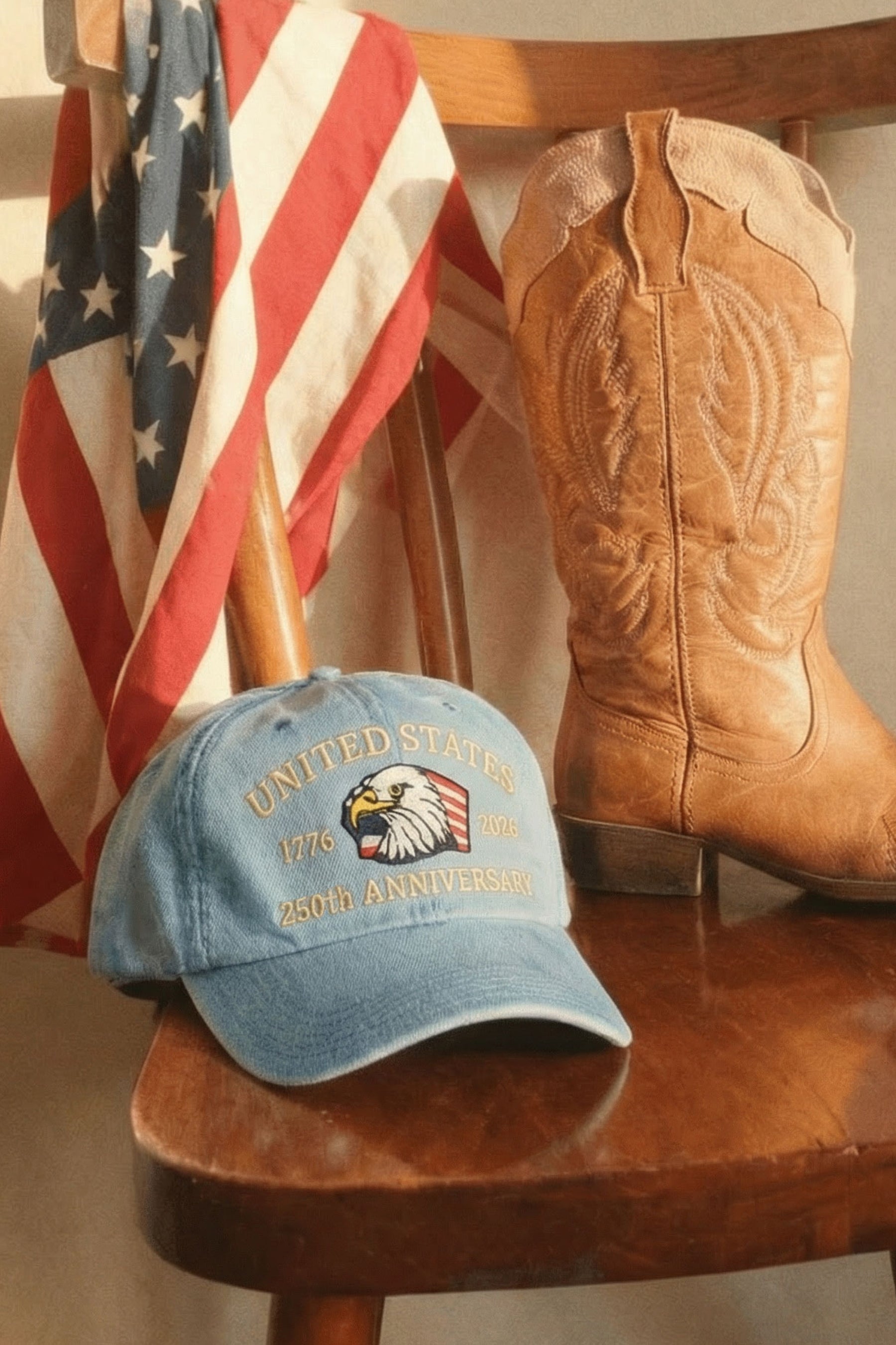 250th Anniversary USA Embroidered Dad Hat – Adjustable Cotton Baseball Cap