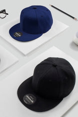 Classic Flat Bill Snapback – Polyester Adjustable Fit & Breathable
