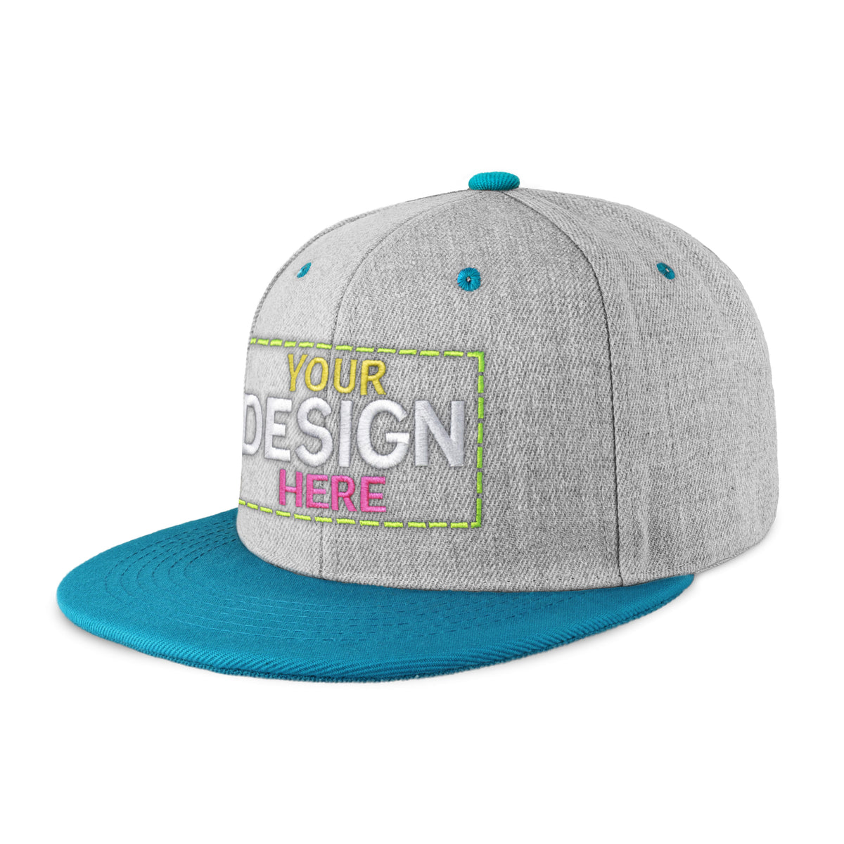 Custom Two-Tone Edge Flat Bill