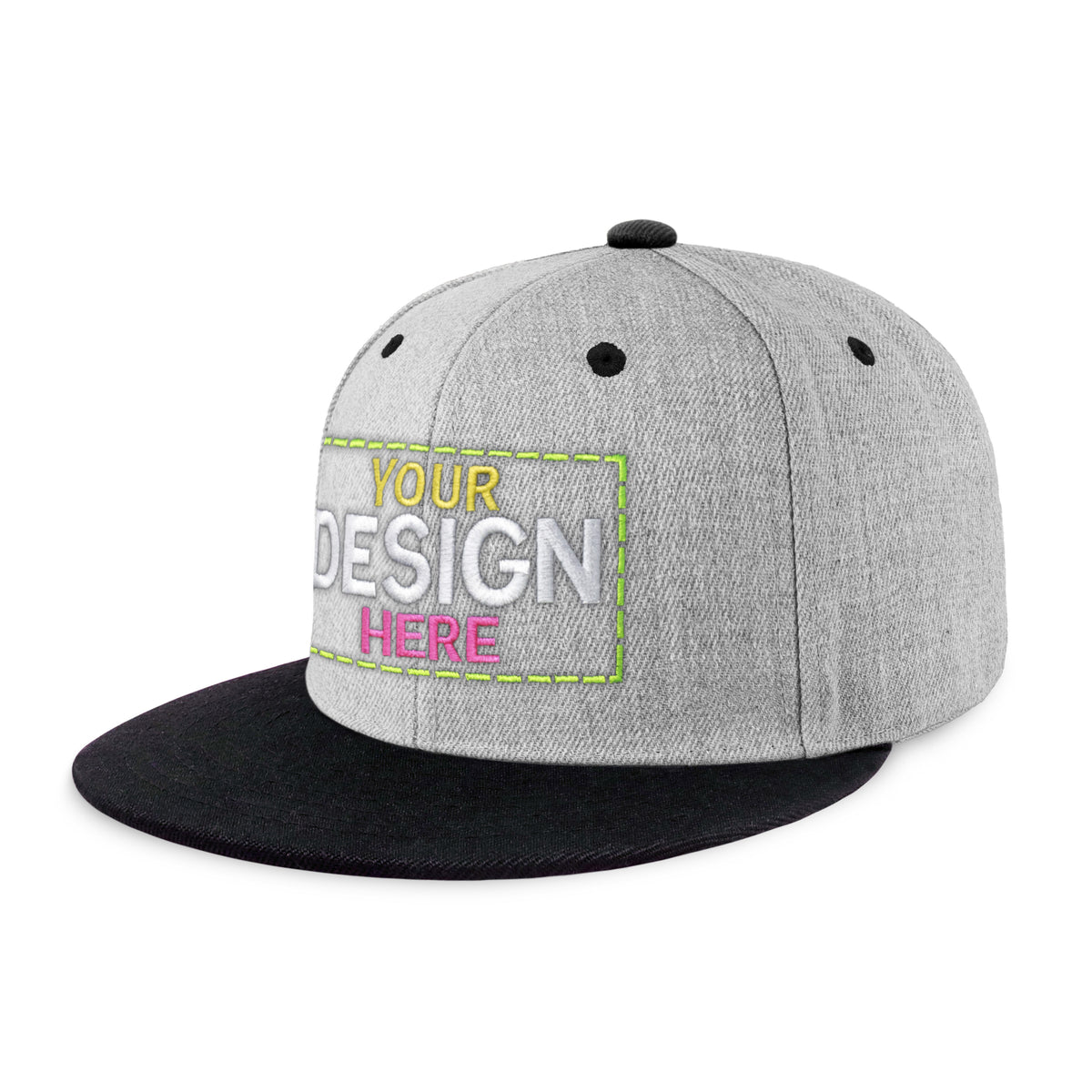 Custom Two-Tone Edge Flat Bill