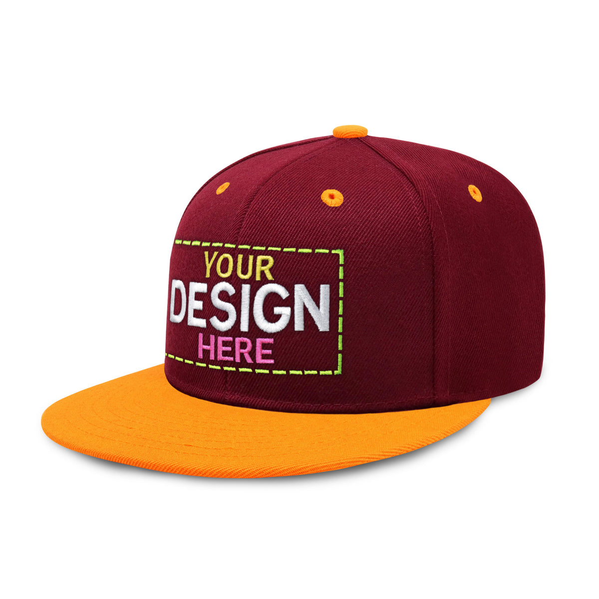 Custom Two-Tone Edge Flat Bill