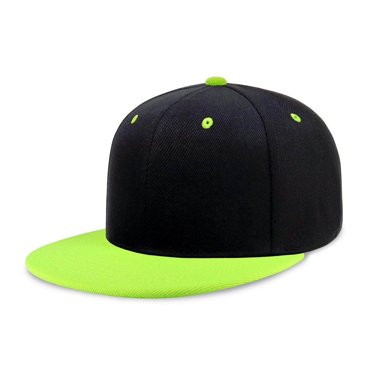1 Pack  Two-Tone Edge Snapback - Black/Hunter Green