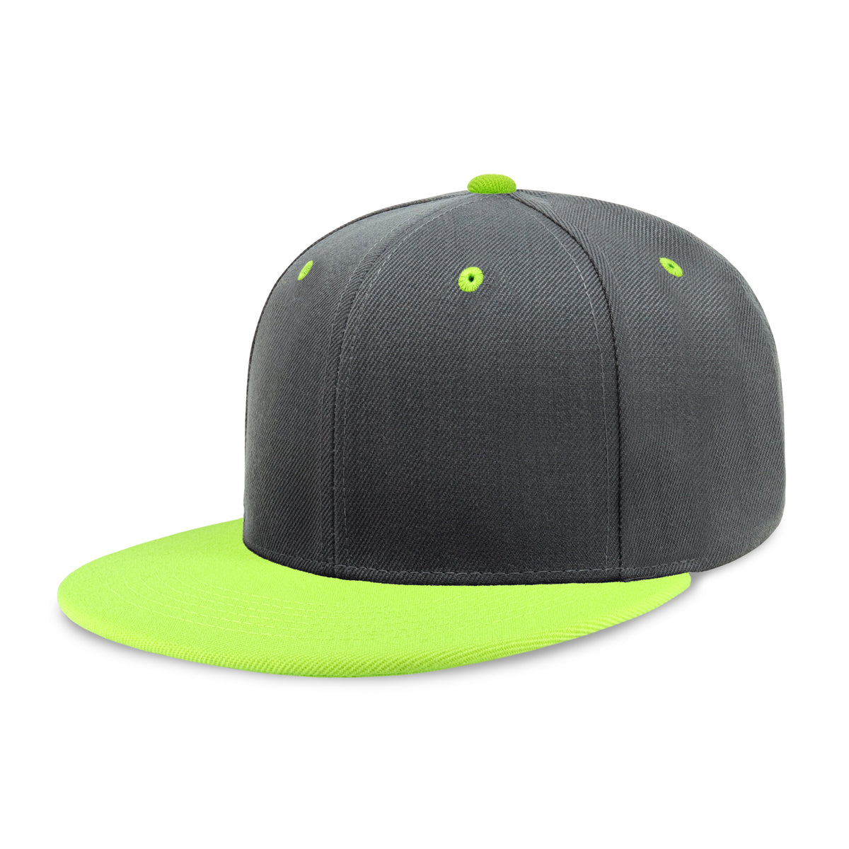 1 Pack  Two-Tone Edge Snapback - Black/Hunter Green