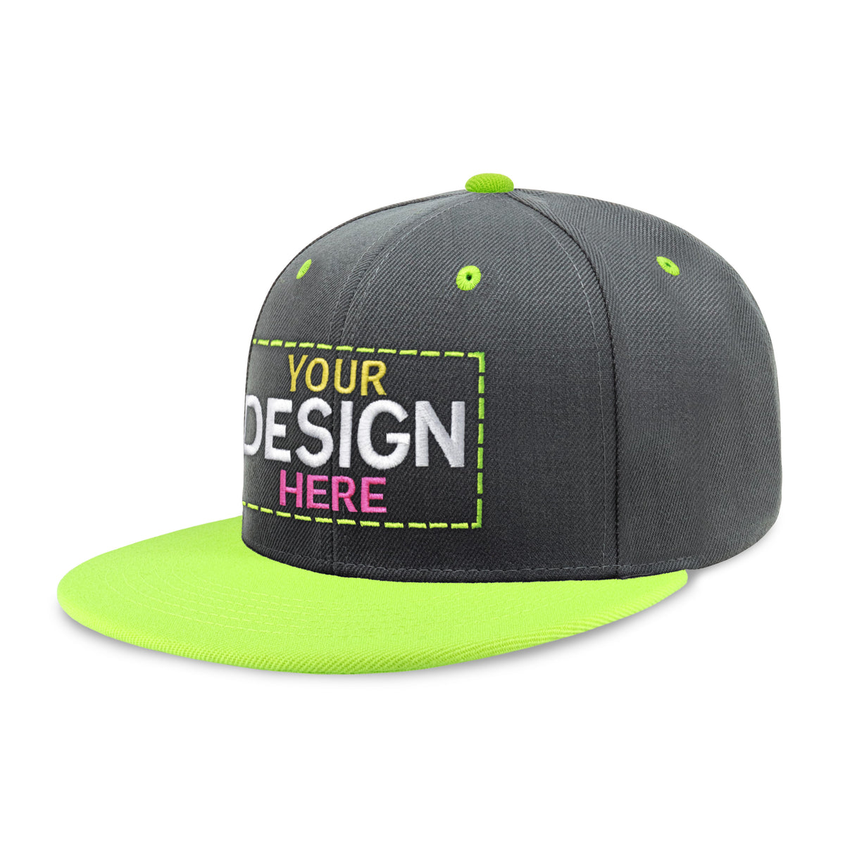 Custom Two-Tone Edge Flat Bill