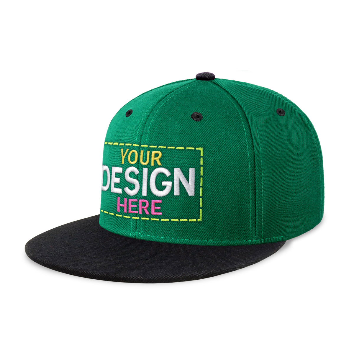 Custom Two-Tone Edge Flat Bill