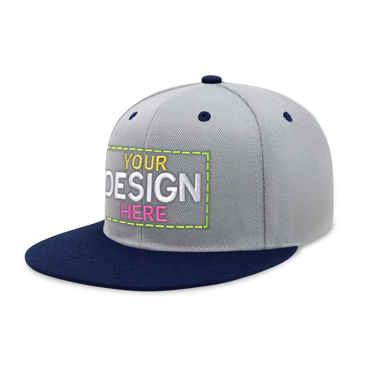 Custom Two-Tone Edge Flat Bill