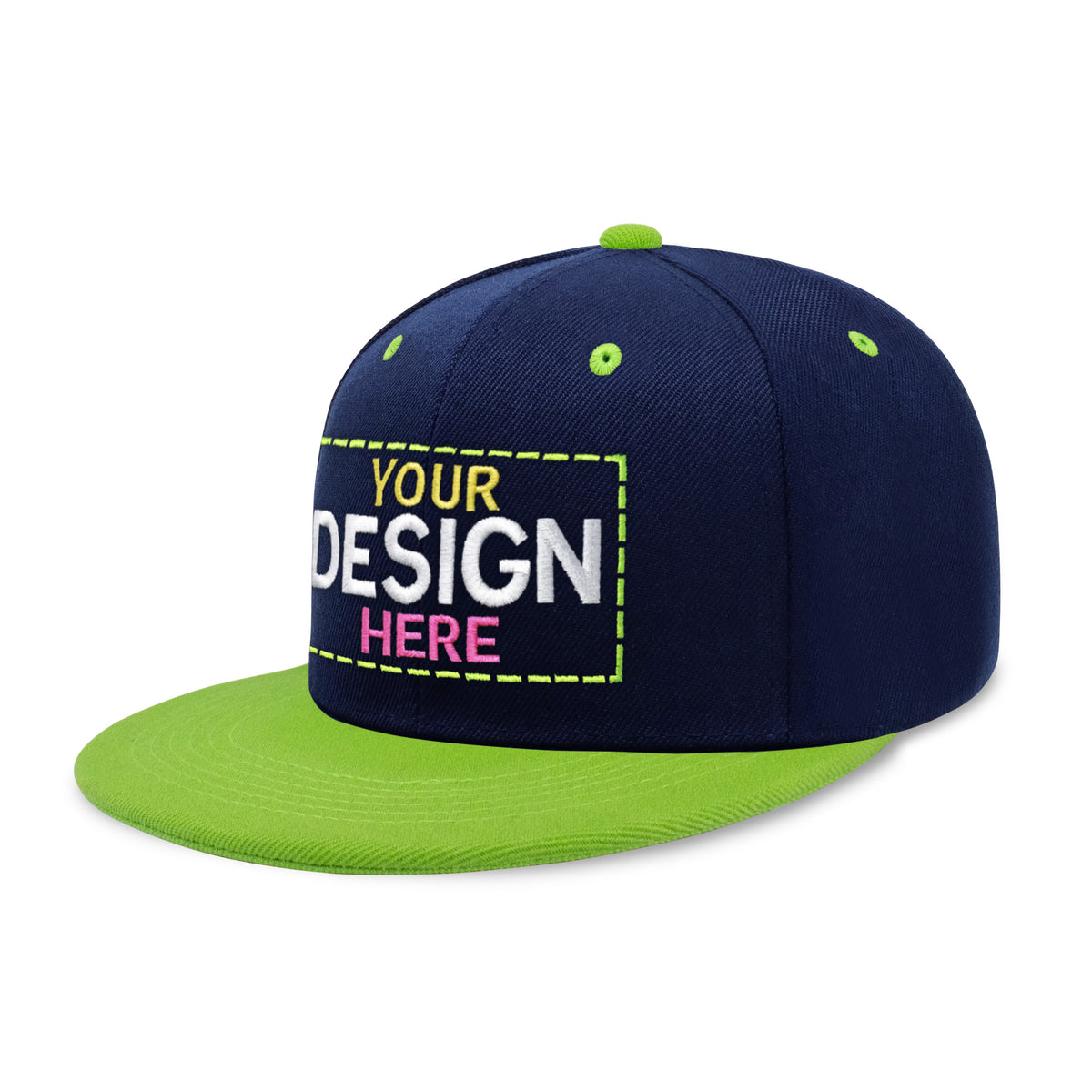 Custom Two-Tone Edge Flat Bill