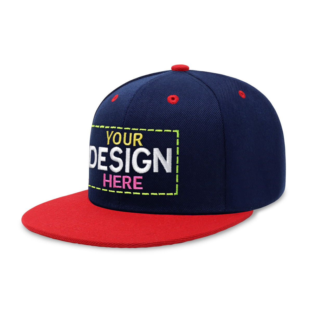 Custom Two-Tone Edge Flat Bill