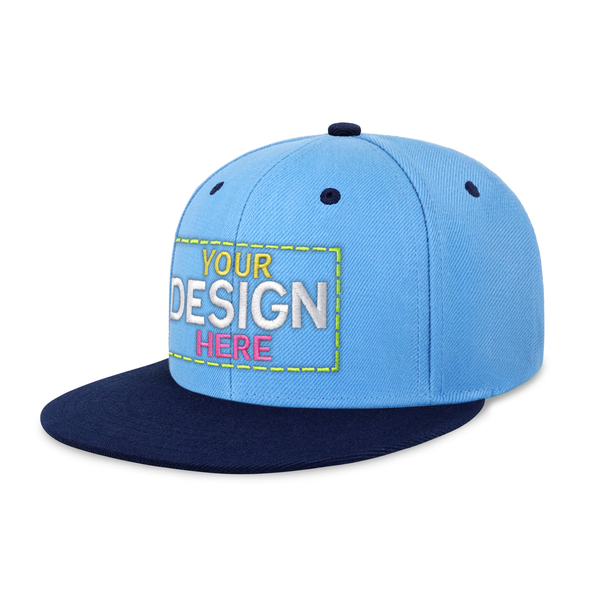 Custom Two-Tone Edge Flat Bill