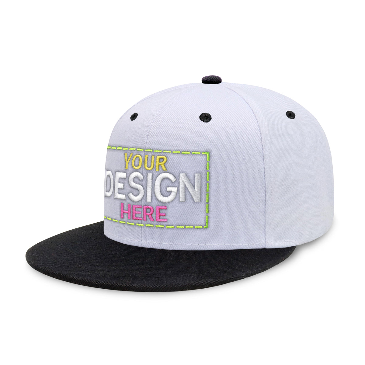 Custom Two-Tone Edge Flat Bill