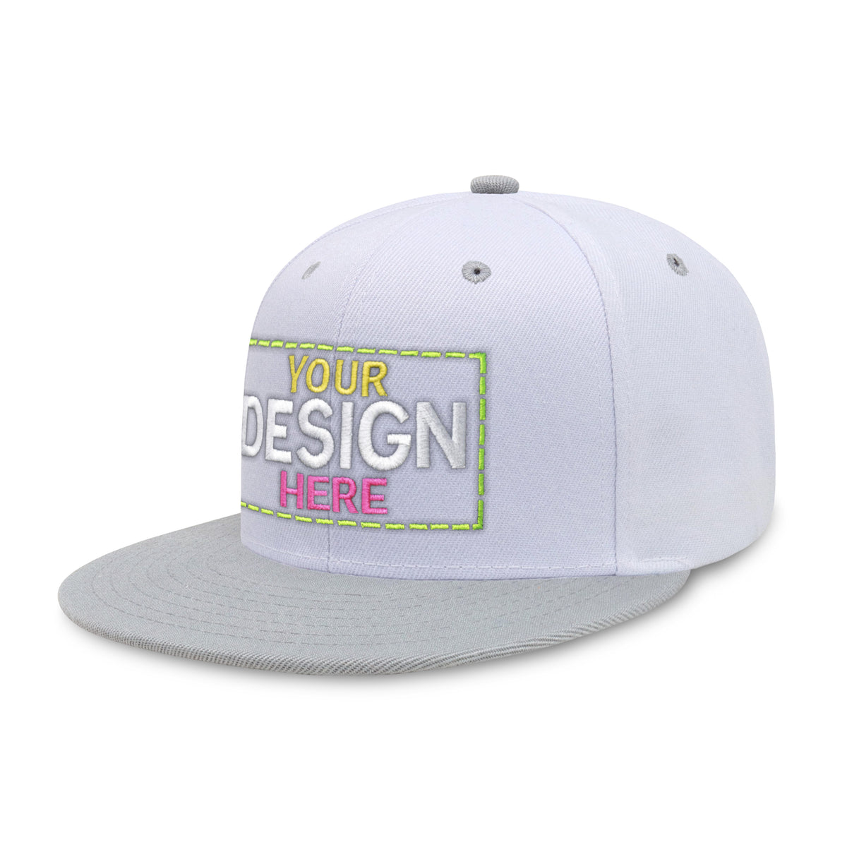 Custom Two-Tone Edge Flat Bill