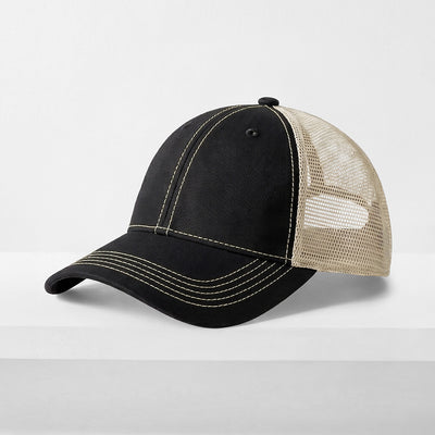 Vintage Mesh Trucker Cap – Cotton/Polyester Adjustable Fit & Breathable