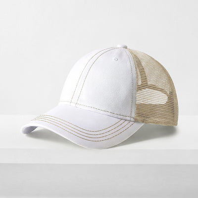 Vintage Mesh Trucker Cap – Cotton/Polyester Adjustable Fit & Breathable