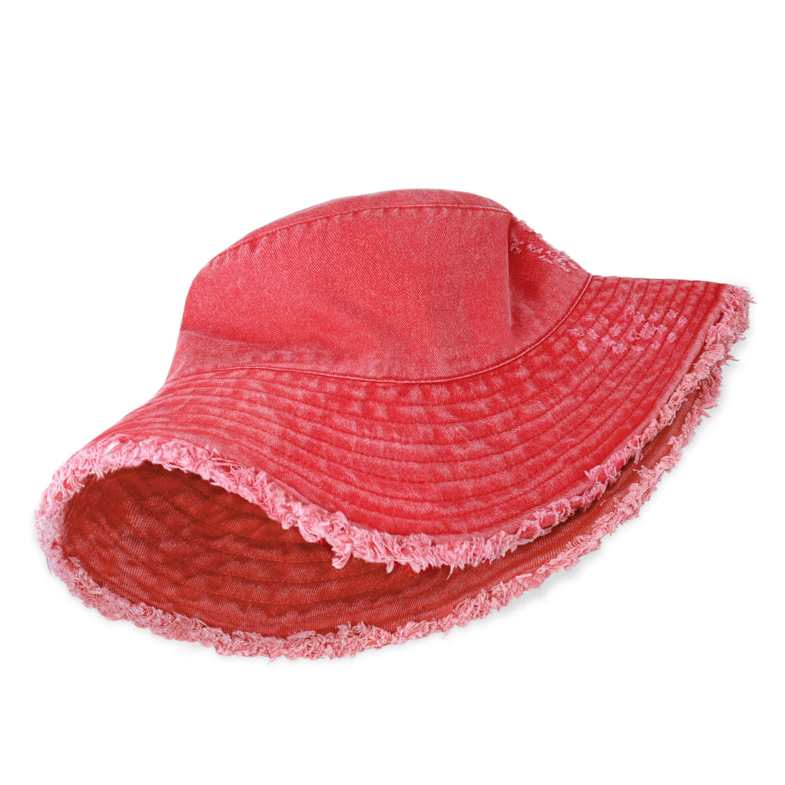 Frayed Cotton Bucket Hat for Summer – Stylish Casual Cotton Sun Hat