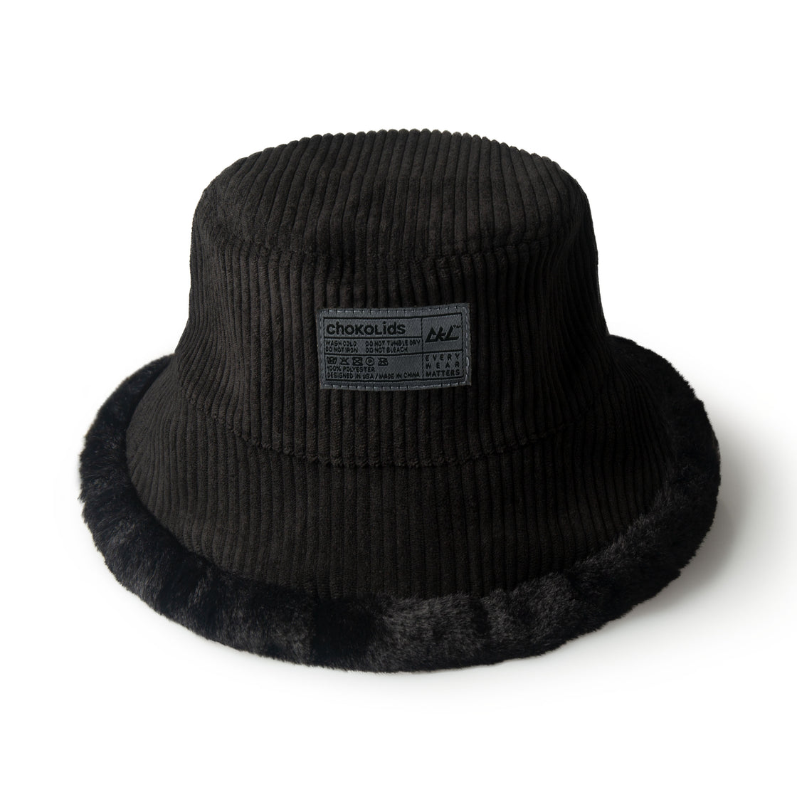 Reversible Bucket Hat for Winter – Corduroy & Faux Fur Cozy Hat