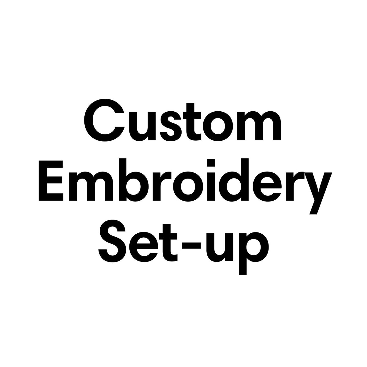 Custom Embroidery