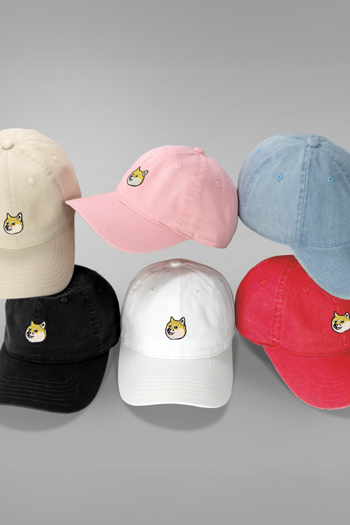 Doge Embroidered Dad Hat – Adjustable Cotton Baseball Cap