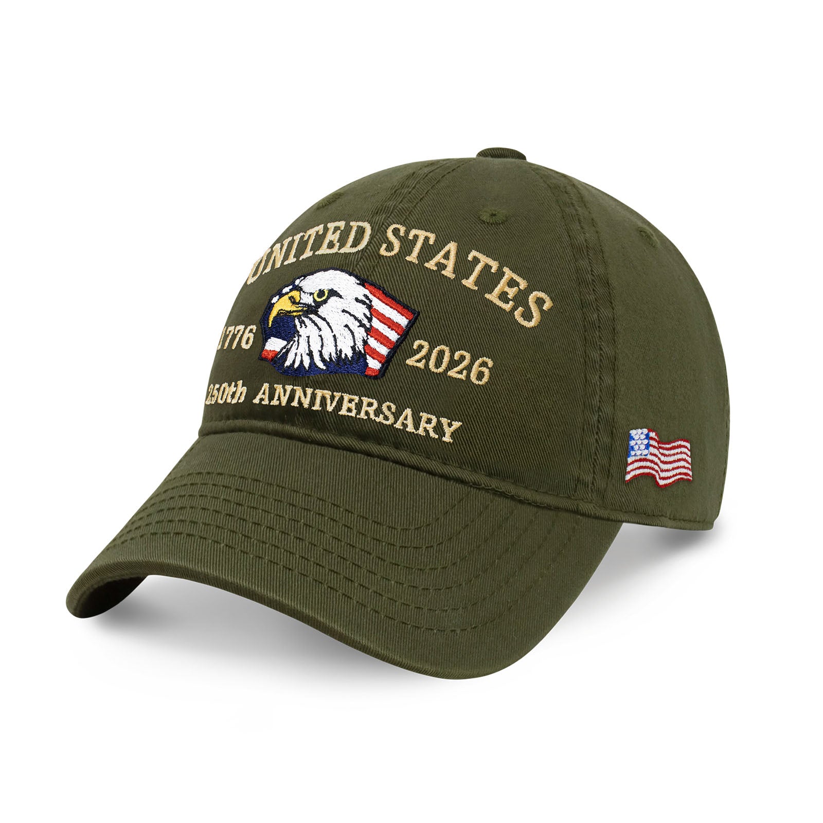 250th Anniversary USA Embroidered Dad Hat – Adjustable Cotton Baseball Cap