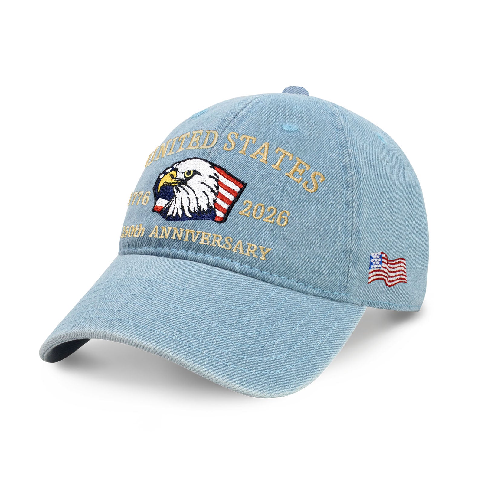 250th Anniversary USA Embroidered Dad Hat – Adjustable Cotton Baseball Cap