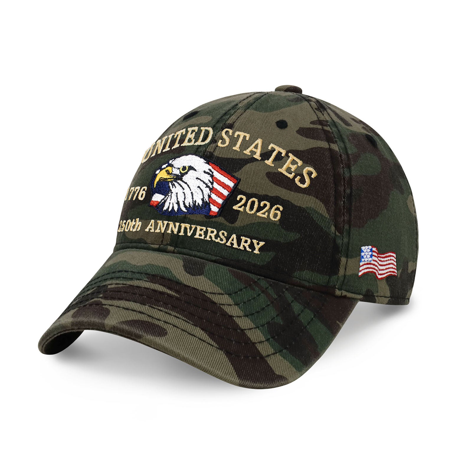 250th Anniversary USA Embroidered Dad Hat – Adjustable Cotton Baseball Cap