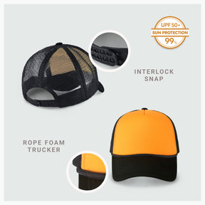 Two-Tone Foam Cap with Rope