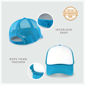 Two-Tone Foam Cap with Rope