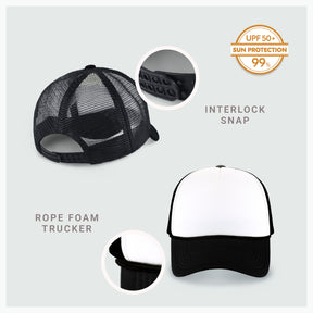 Two-Tone Foam Cap with Rope
