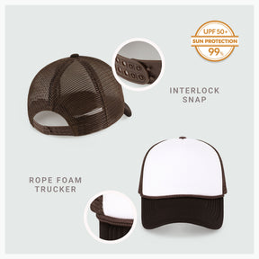 Two-Tone Foam Cap with Rope