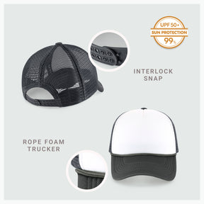 Two-Tone Foam Cap with Rope