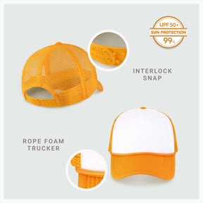 Two-Tone Foam Cap with Rope