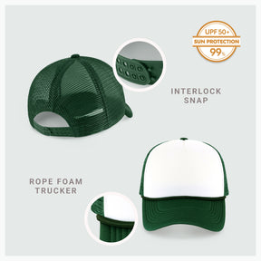 Two-Tone Foam Cap with Rope