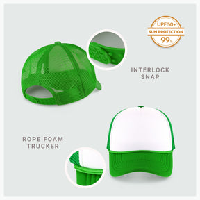 Two-Tone Foam Cap with Rope