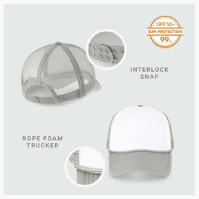 Two-Tone Foam Cap with Rope